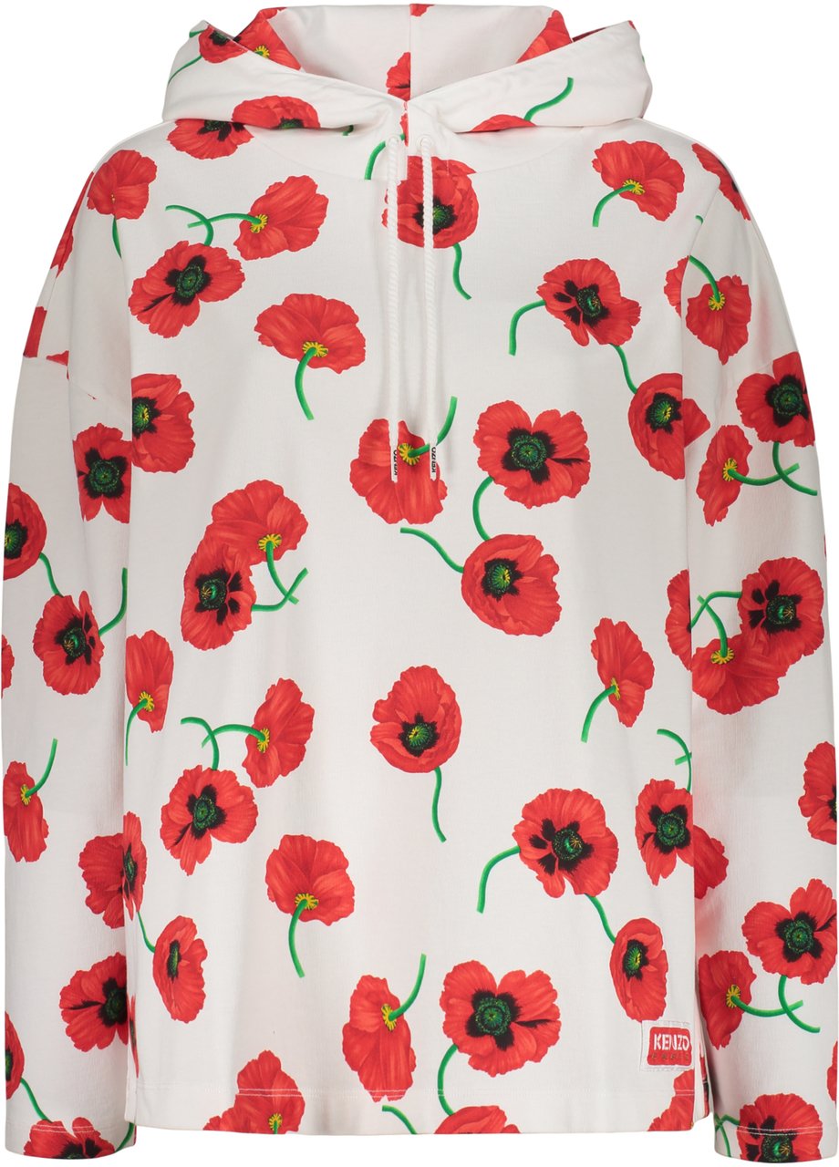 Kenzo Cotton hoodie Wit