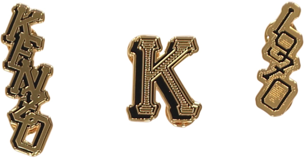 Kenzo Set of 3 pins Goud