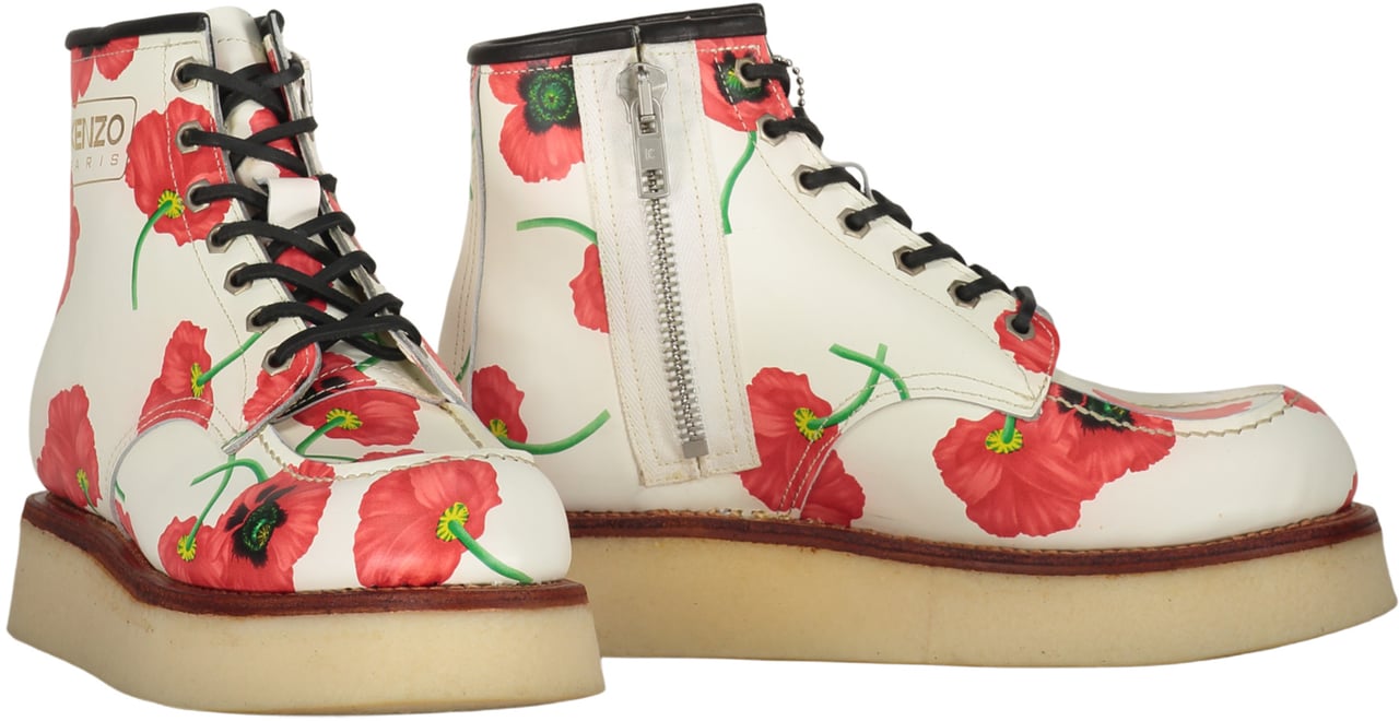 Kenzo Leather ankle boots Wit