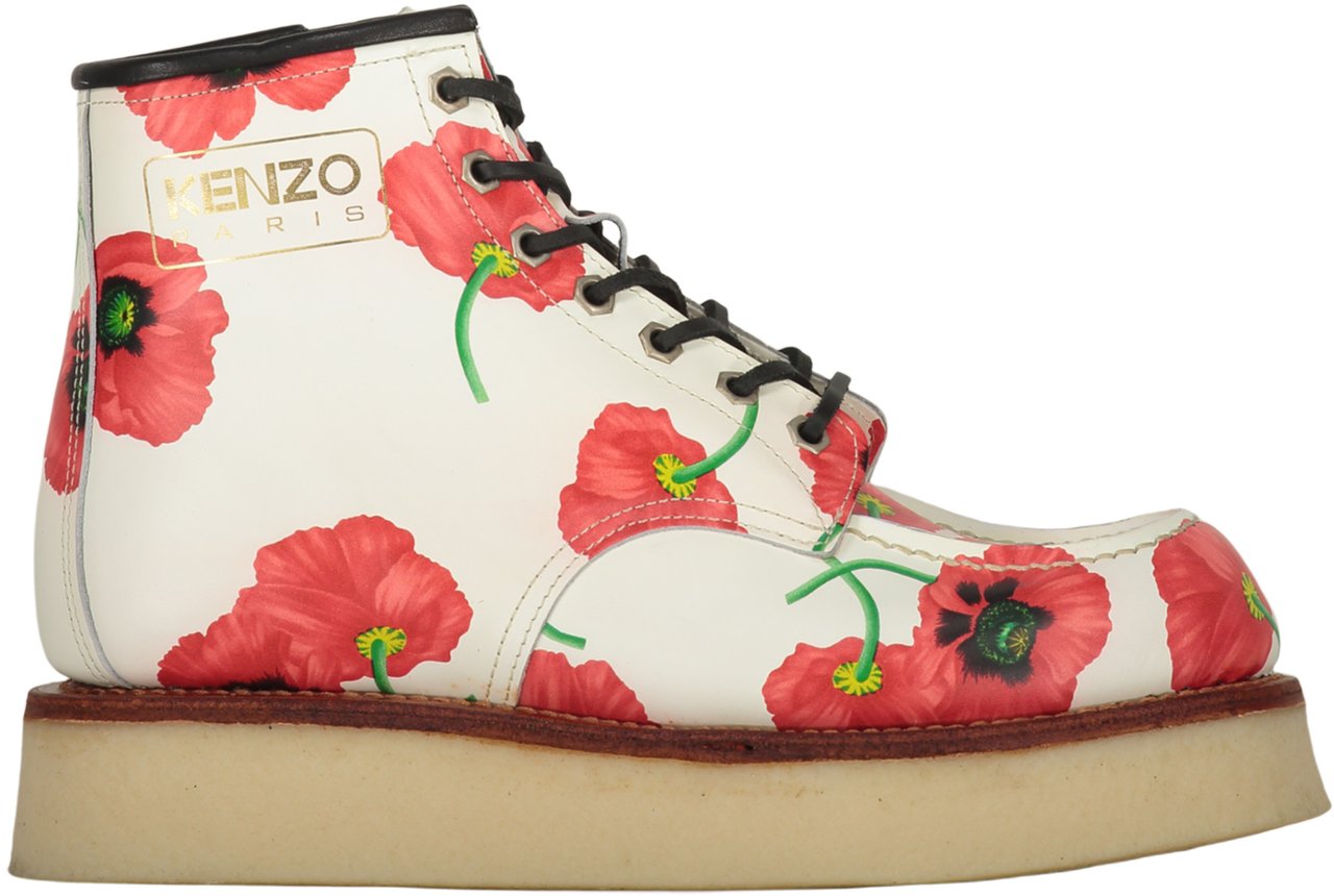 Kenzo Leather ankle boots Wit