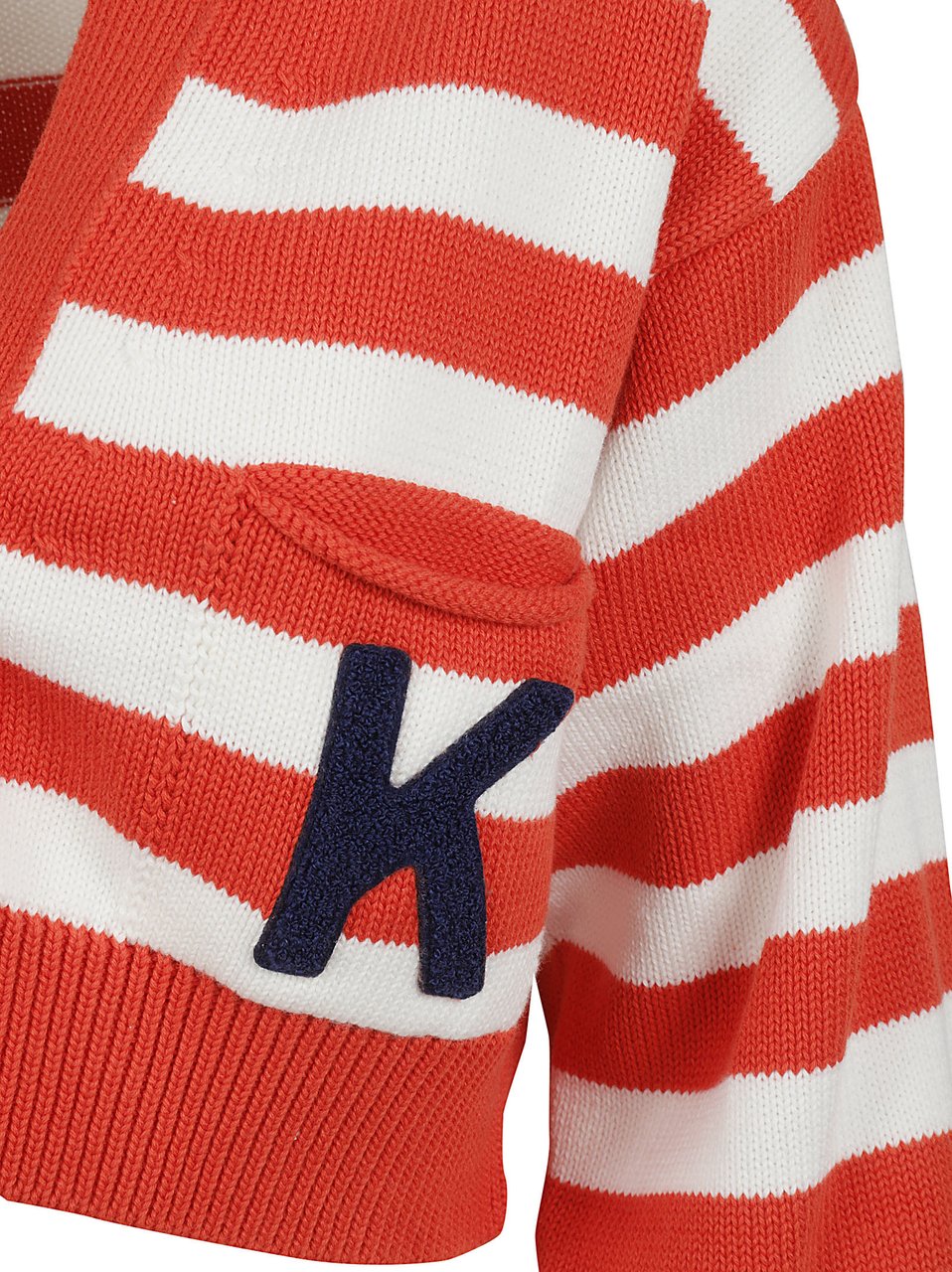Kenzo Cropped Knit Sweater Rood