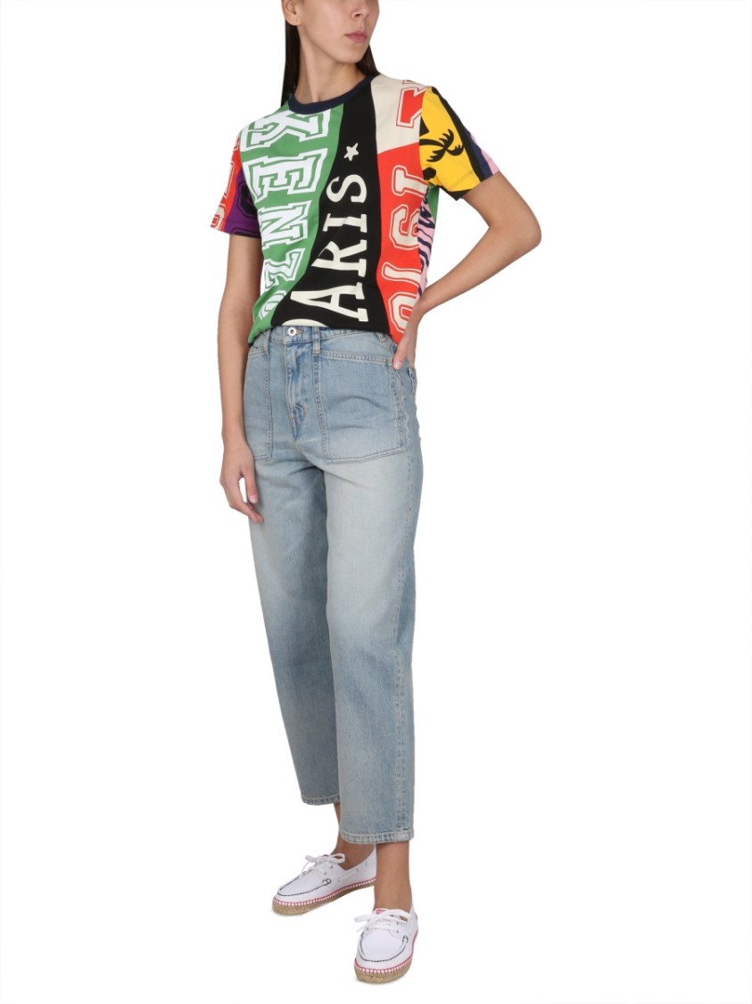 Kenzo Carrot Fit Jeans Blauw