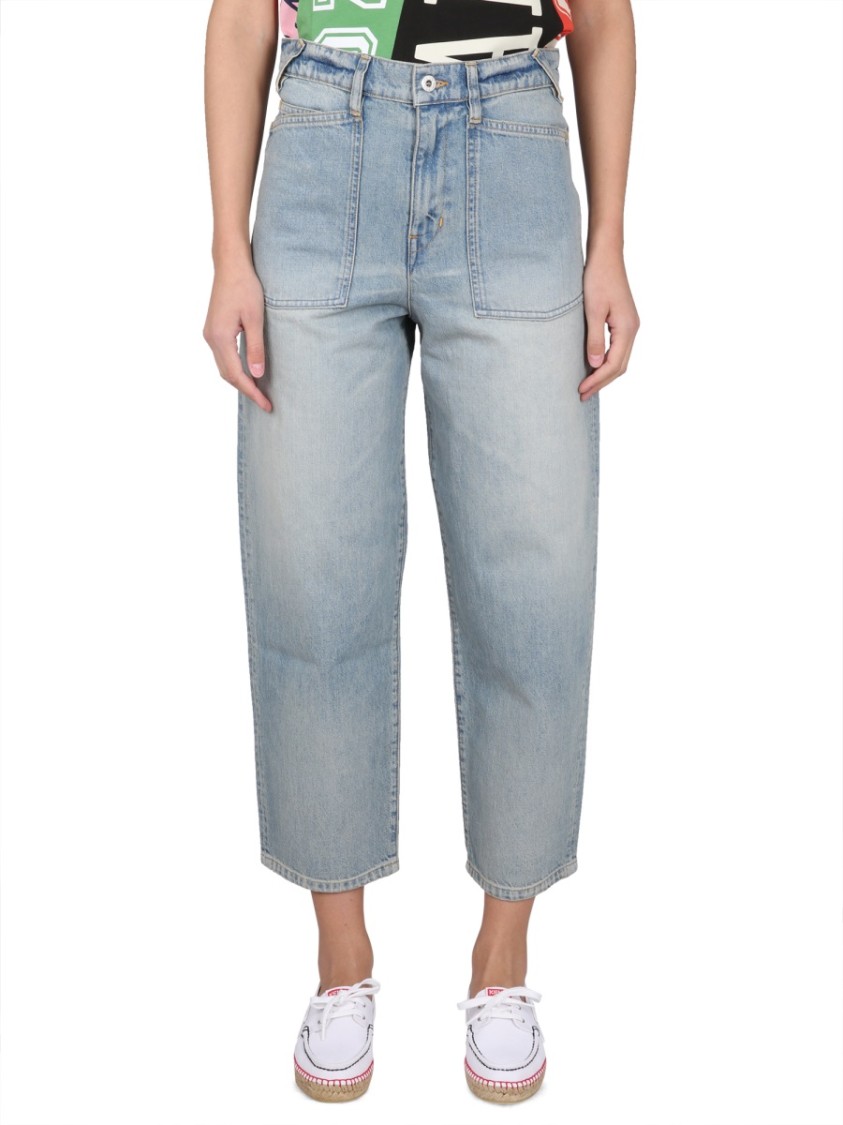 Kenzo Carrot Fit Jeans Blauw