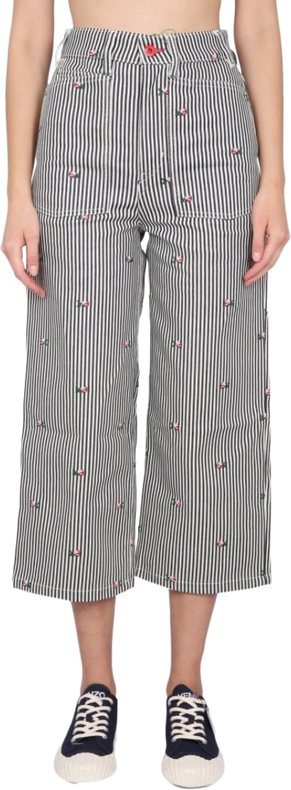 Kenzo Cropped Fit Jeans Grijs