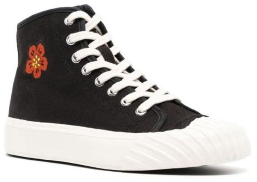 Kenzo School Boke Flower Hi-top Sneakers Zwart