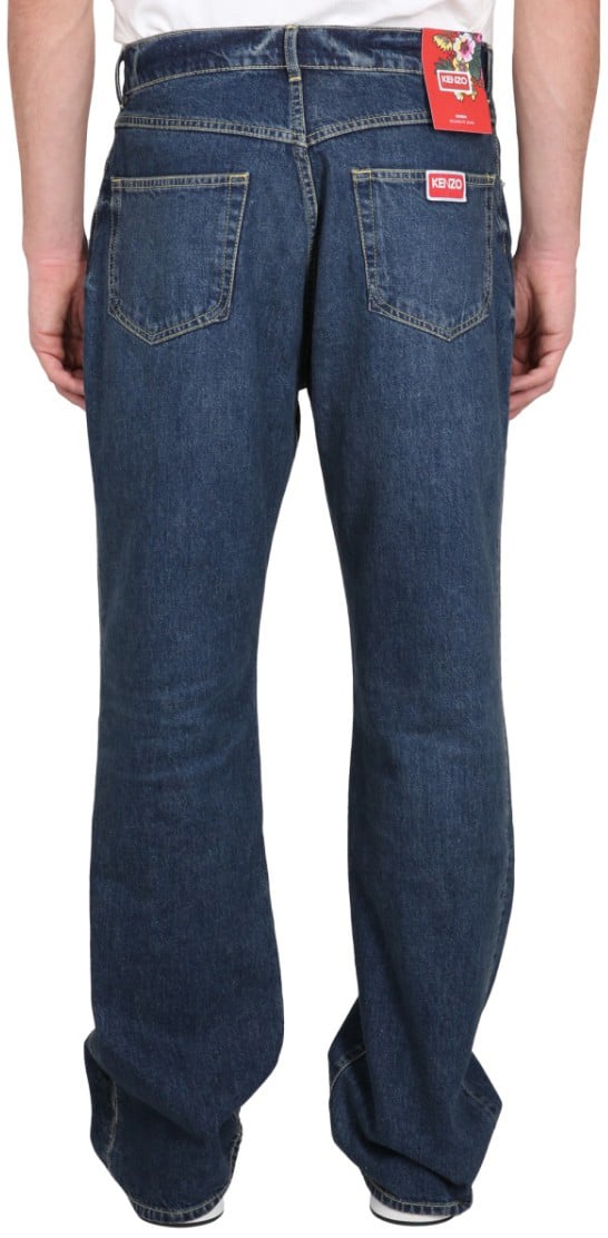 Kenzo Relaxed Fit Jeans Blauw