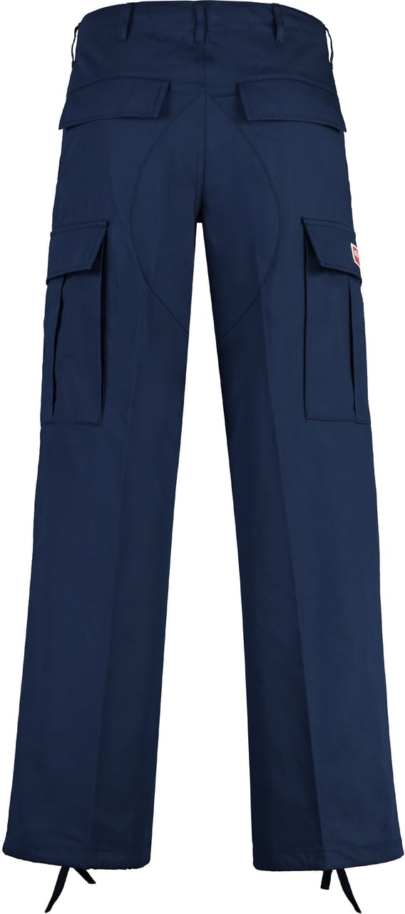 Kenzo Cotton cargo-trousers Blauw