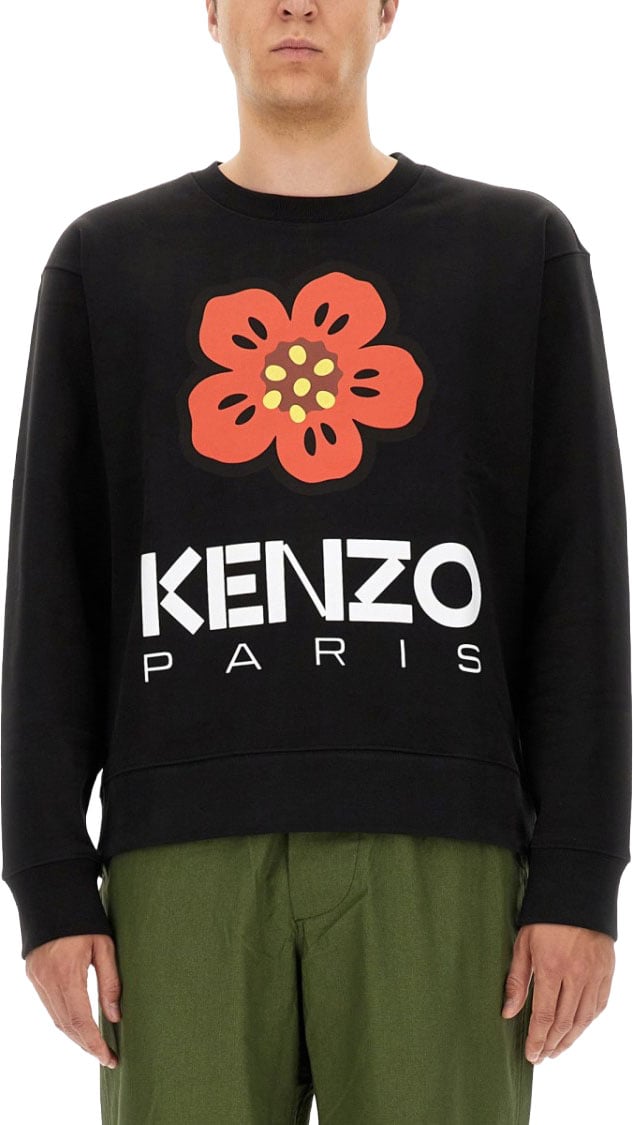 Kenzo Flower Boke Sweatshirt Zwart
