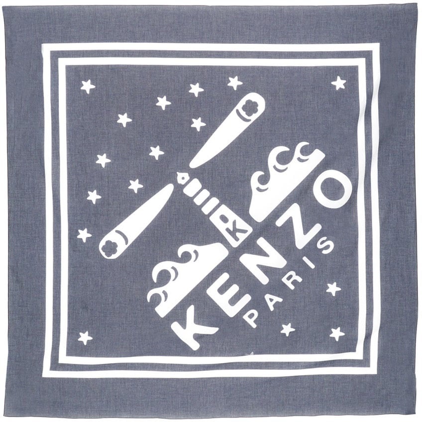 Kenzo Lighthouse Large Scarf Blauw