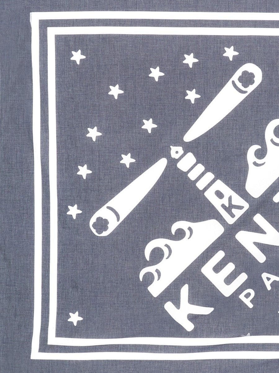 Kenzo Lighthouse Large Scarf Blauw