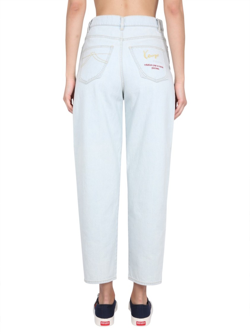 Kenzo Carrot Fit Jeans Blauw
