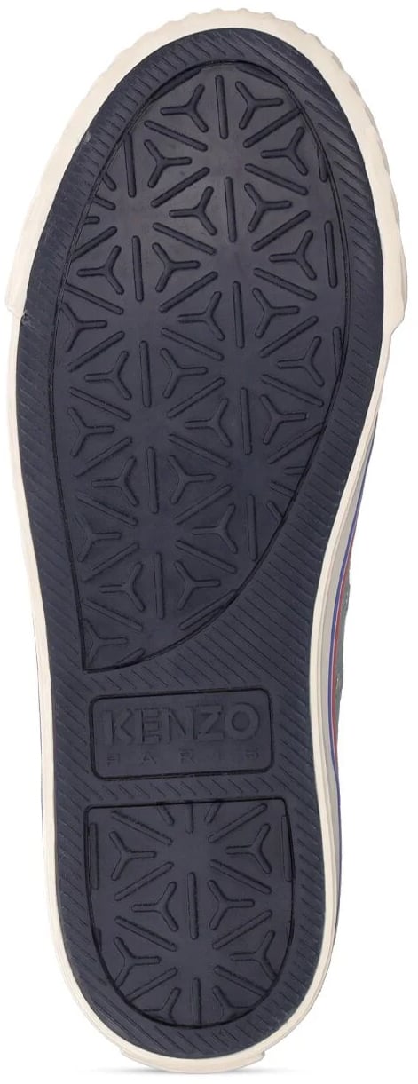Kenzo School Logo High-top Sneakers Blauw