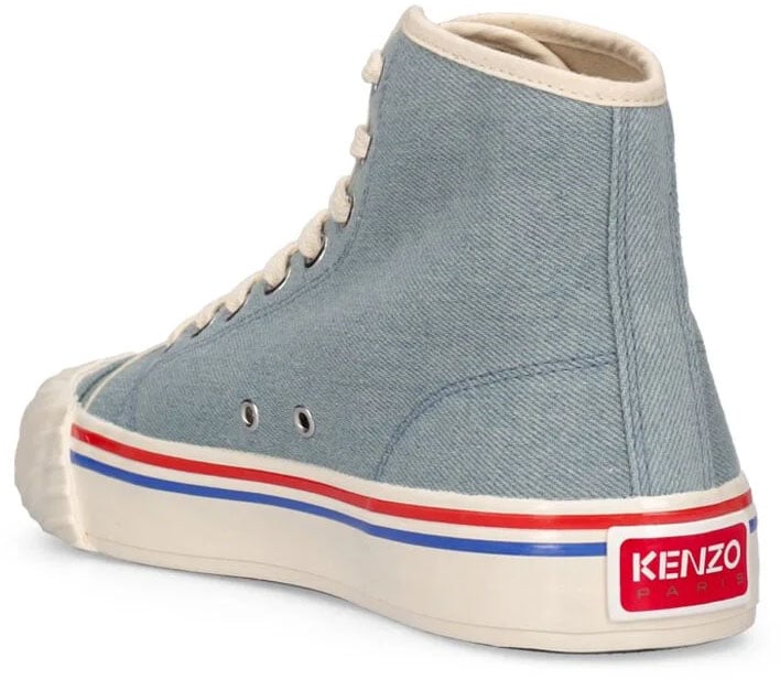 Kenzo School Logo High-top Sneakers Blauw