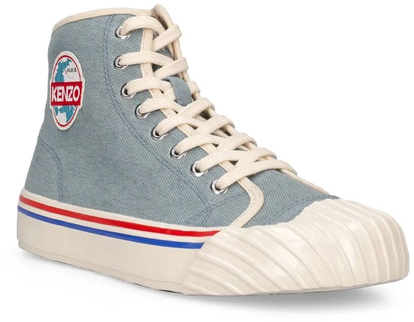 Kenzo School Logo High-top Sneakers Blauw
