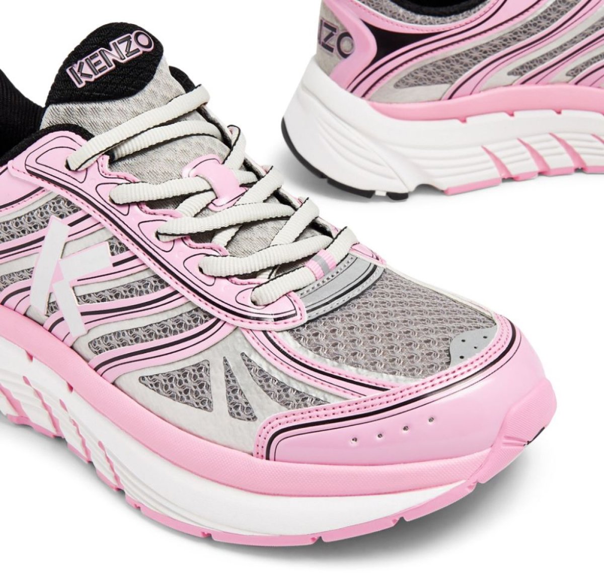 Kenzo Pace Tech Runner Logo Sneakers Roze