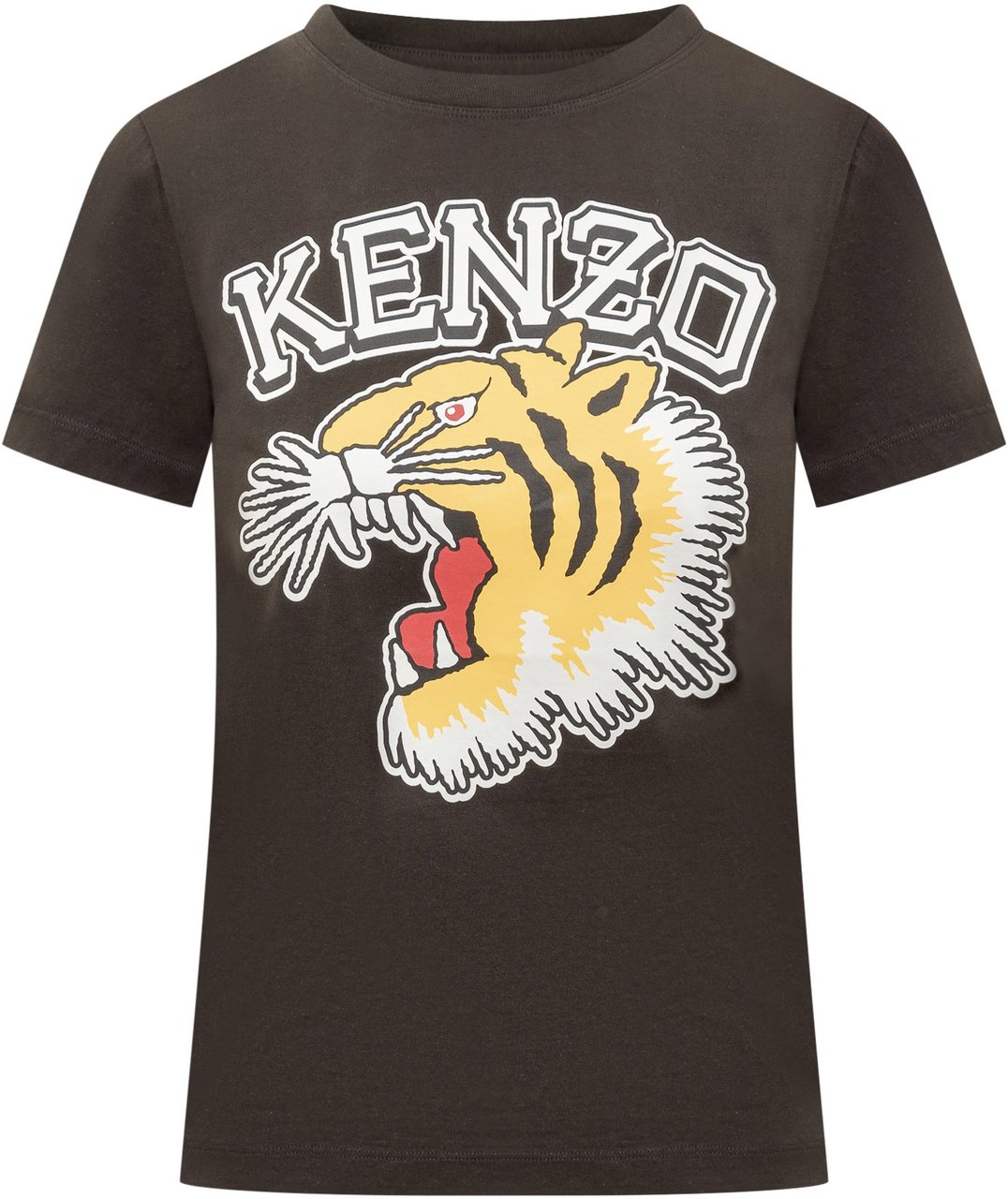 Kenzo T-Shirt Varsity Tiger Zwart