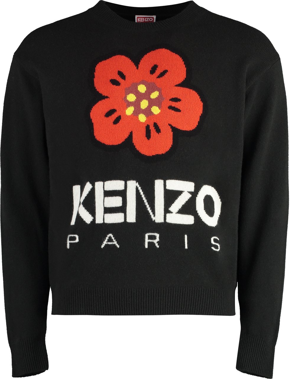 Kenzo Crew-neck wool sweater Blauw
