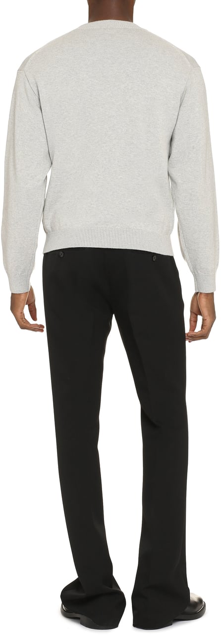 Kenzo Wool-blend crew-neck sweater Grijs