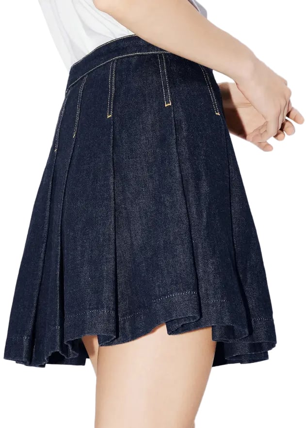 Kenzo Skirts Rinse Blue Denim Blauw