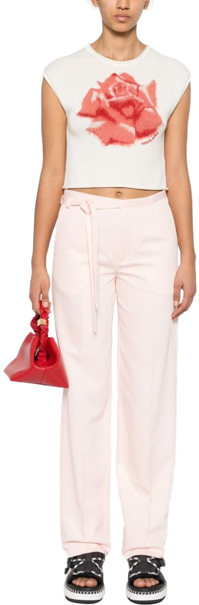 Kenzo Trousers Light Pink Roze
