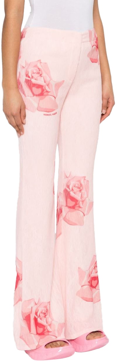 Kenzo Trousers Light Pink Roze