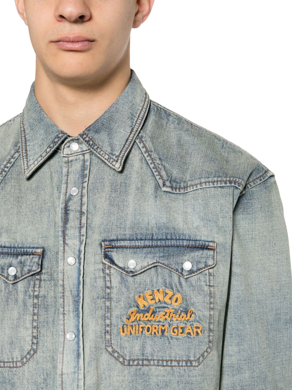 Kenzo Shirts Dirty Stone Grijs