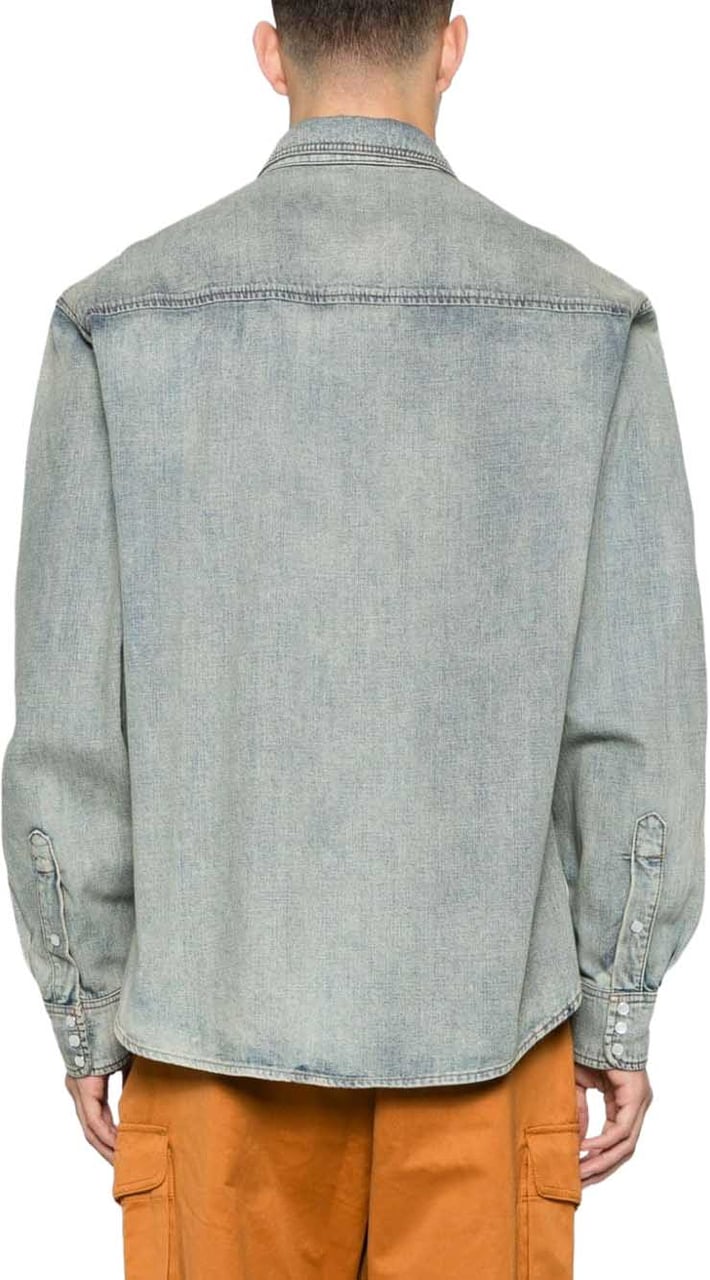 Kenzo Shirts Dirty Stone Lichtblauw