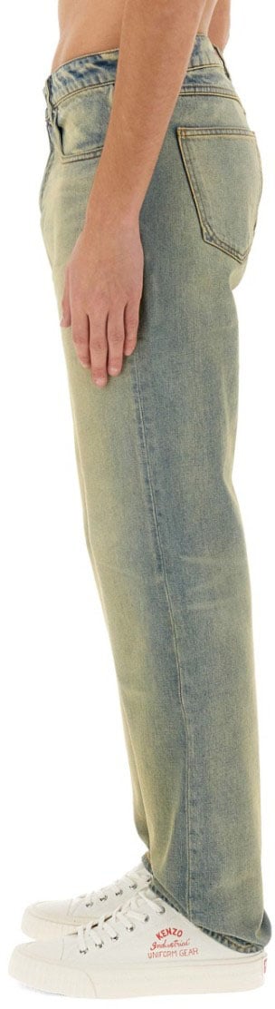 Kenzo 'Drawn Varsity' Slim Bara Jeans Blauw