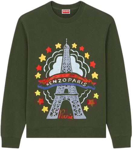 Kenzo Sweaters Kaki Fonce Groen