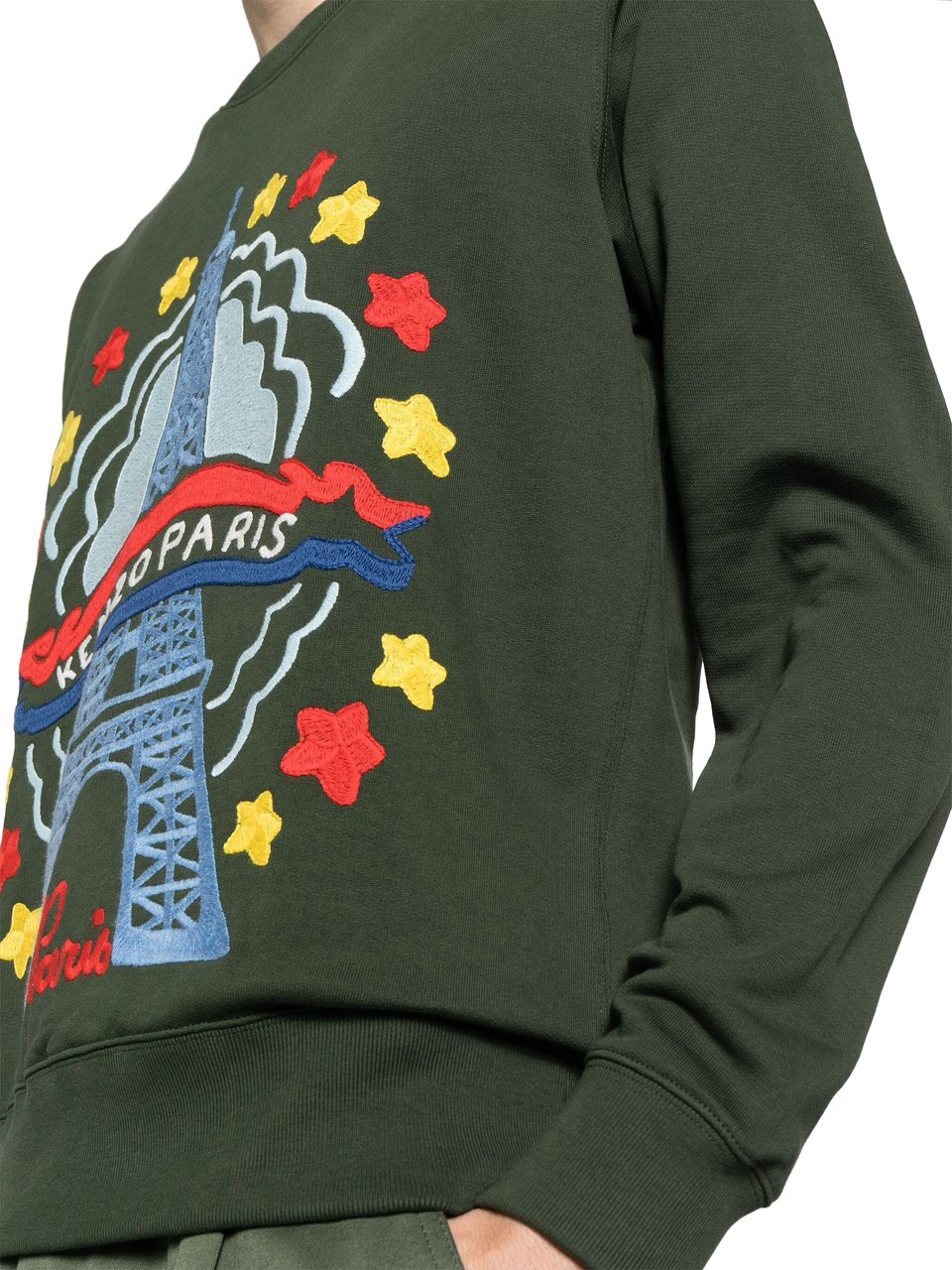 Kenzo Sweaters Kaki Fonce Groen