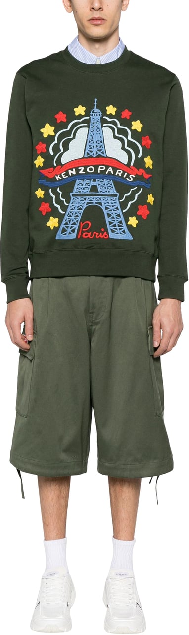 Kenzo Sweaters Kaki Fonce Groen