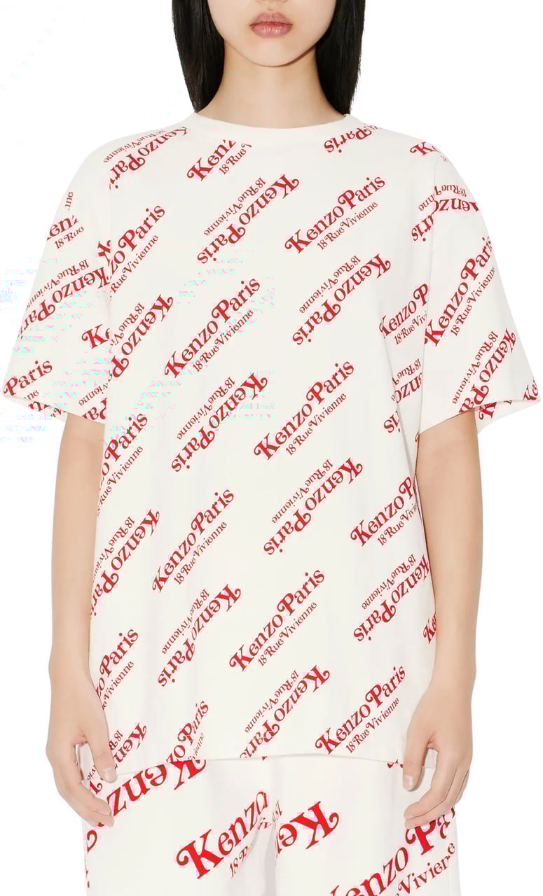 Kenzo T-Shirts And Polos Blanc Casse Beige