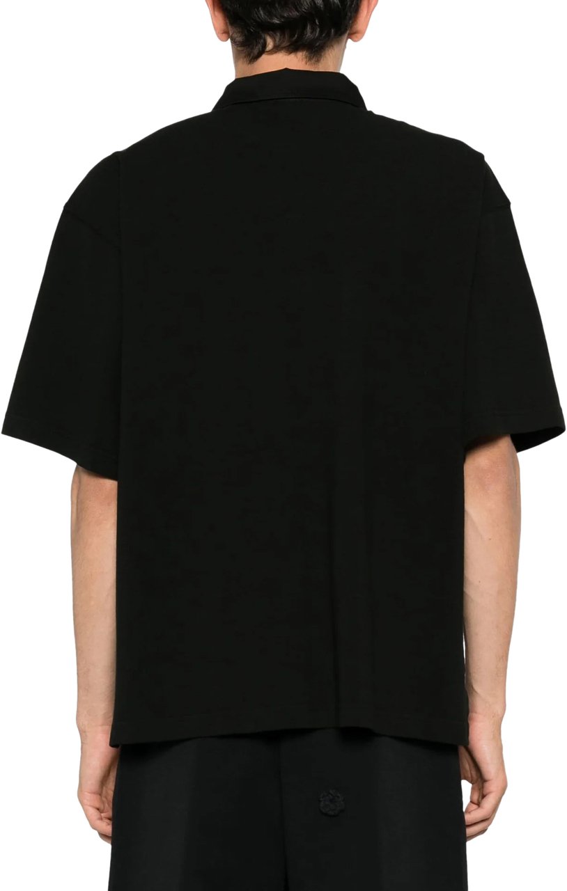 Kenzo Boke Flower 2.0 Logo Relaxed Polo Shirt Zwart