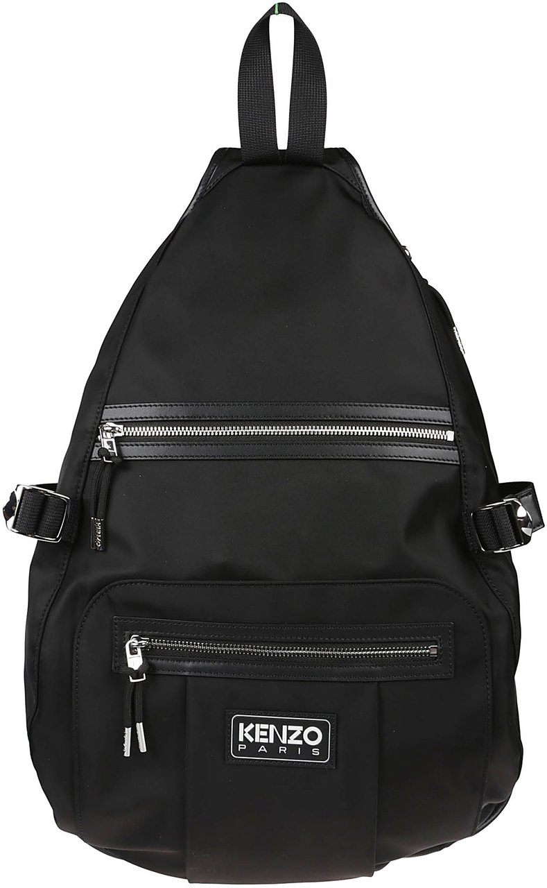 Kenzo One Shoulder Backpack Black Zwart