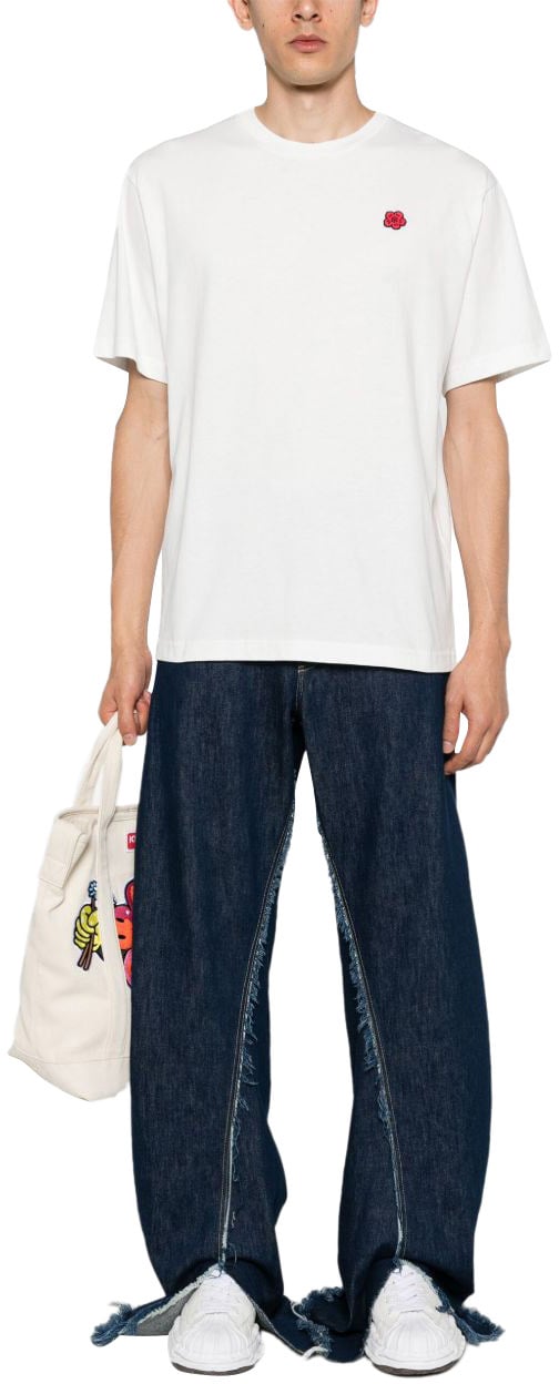 Kenzo T-Shirts And Polos Blanc Casse Beige
