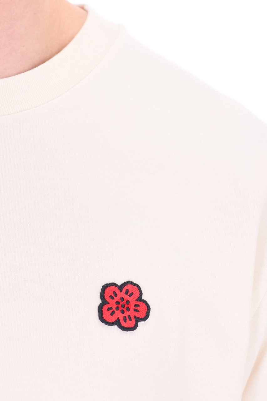 Kenzo Boke Flower Cotton Jersey T-Shirt Grijs