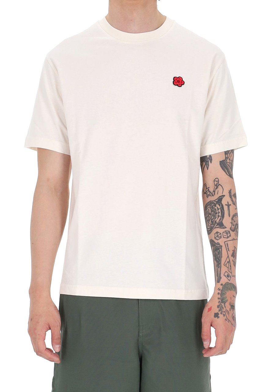 Kenzo Boke Flower Cotton Jersey T-Shirt Grijs