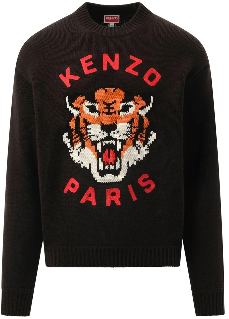 Kenzo Kenzo Knit Lucky Tiger Sweater Zwart