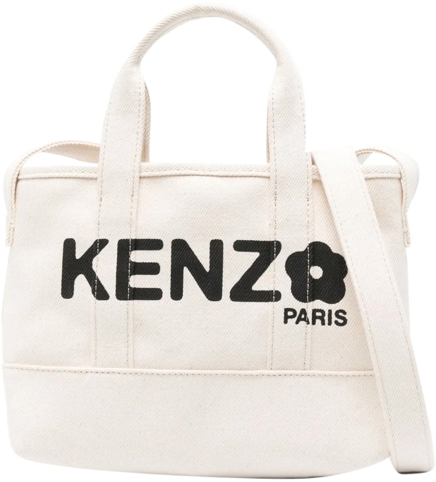 Kenzo Boke Flower Logo Tote Bag Wit