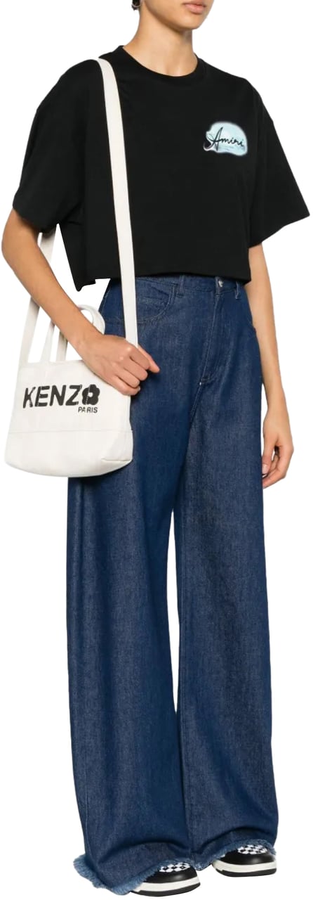 Kenzo Boke Flower Logo Tote Bag Wit