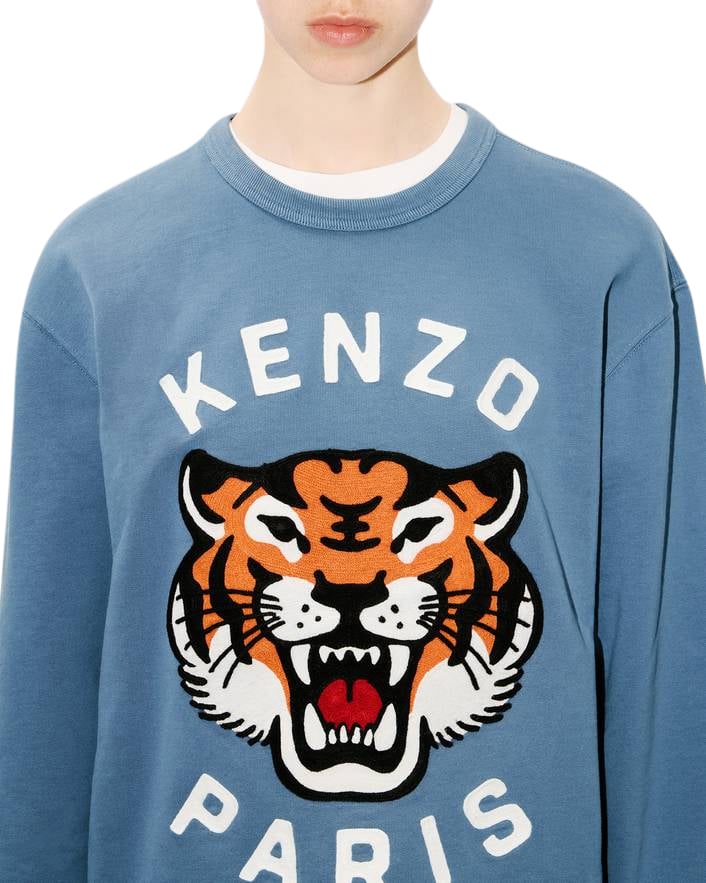 Kenzo Sweaters Blu Avio Blauw