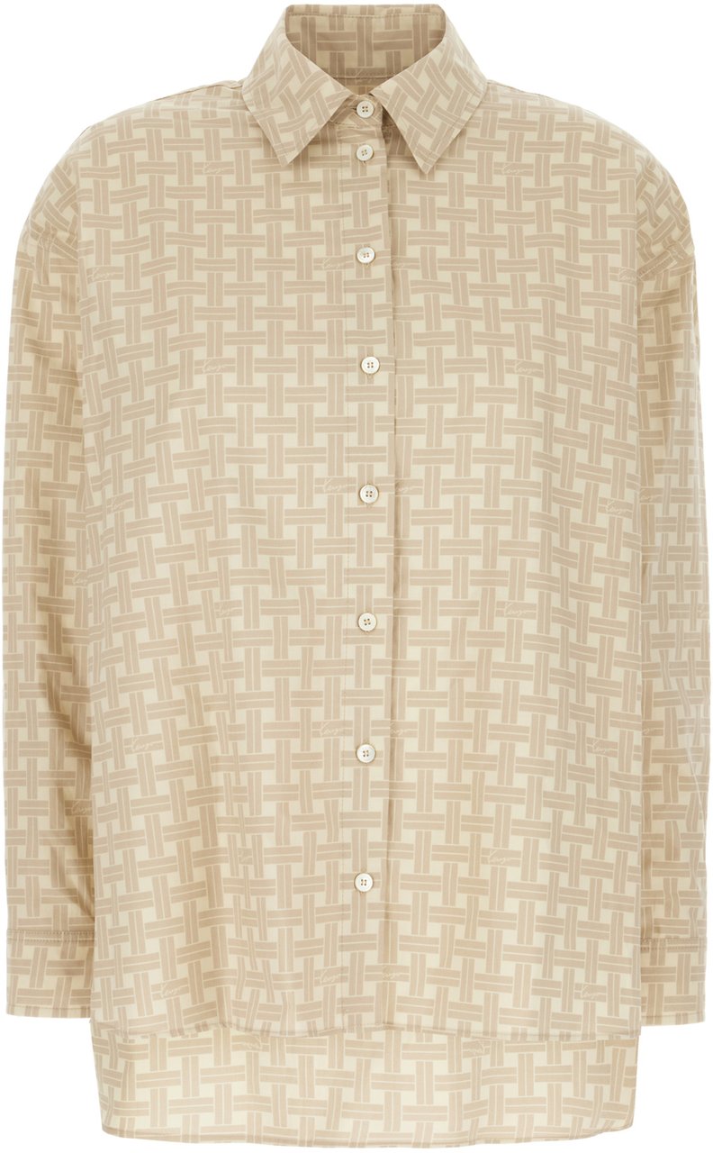 Kenzo Kenzo Printed cotton and lyocell shirt Divers