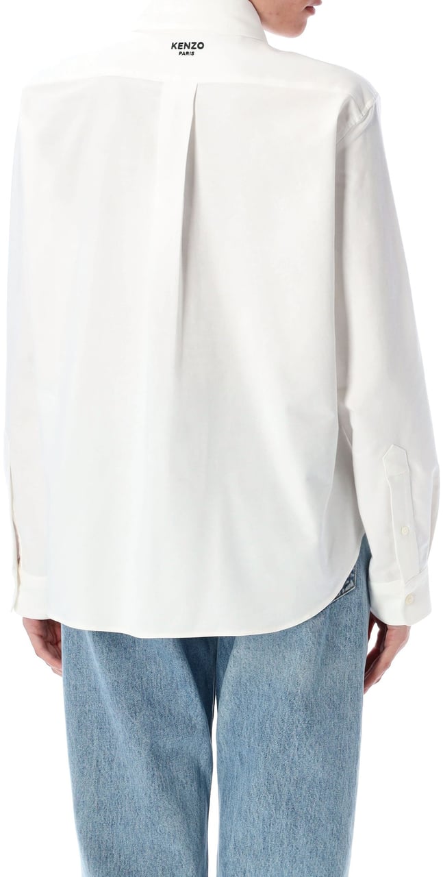Kenzo Pop Fitted Shirt Bianco Wit
