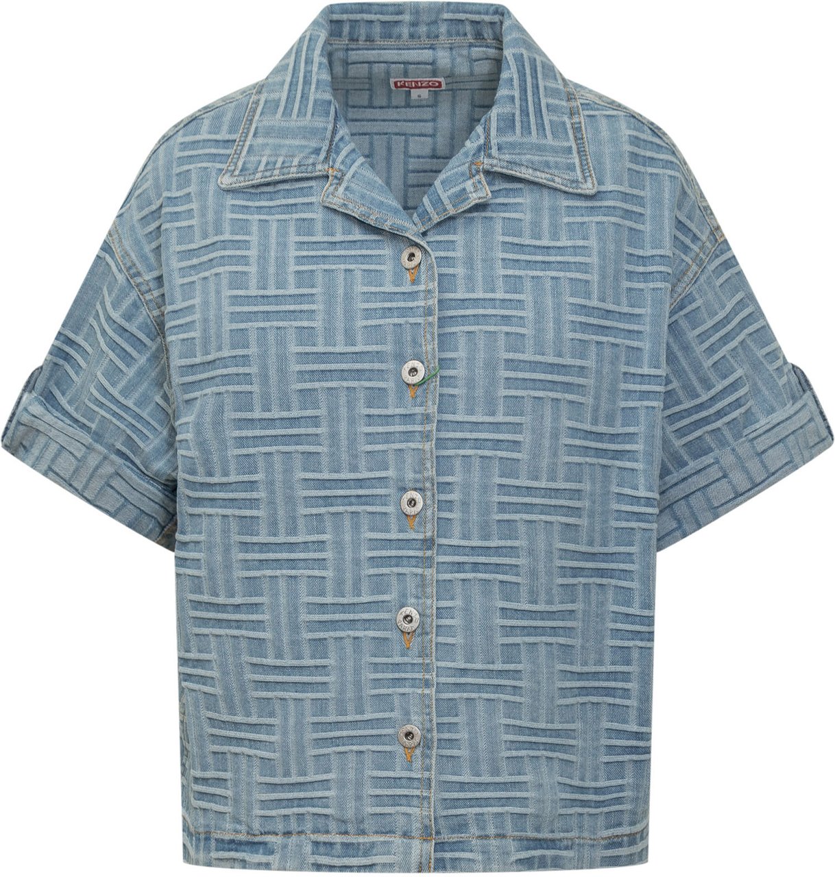 Kenzo Camicia Oversized Lichtblauw