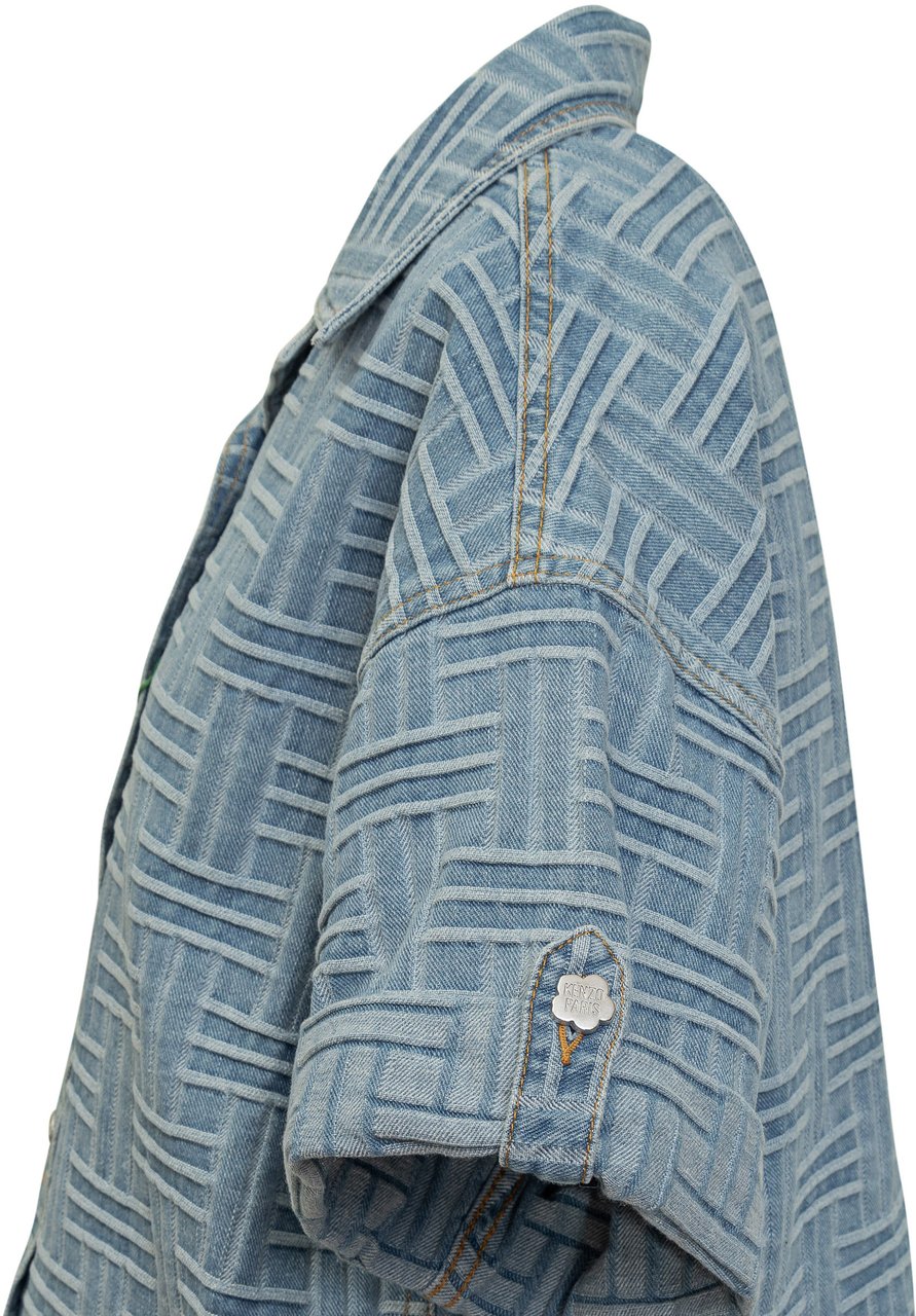 Kenzo Camicia Oversized Lichtblauw