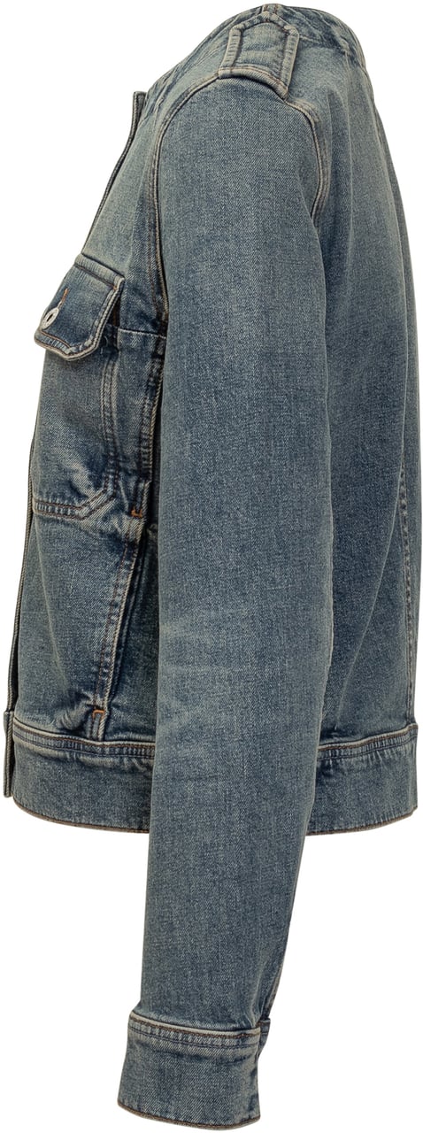 Kenzo Giubbino Denim Blauw
