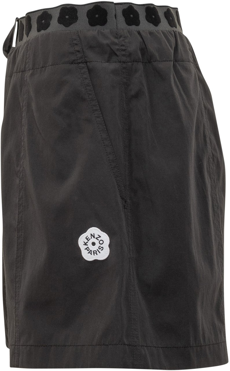 Kenzo Pantaloni Corti Boke Flower Zwart