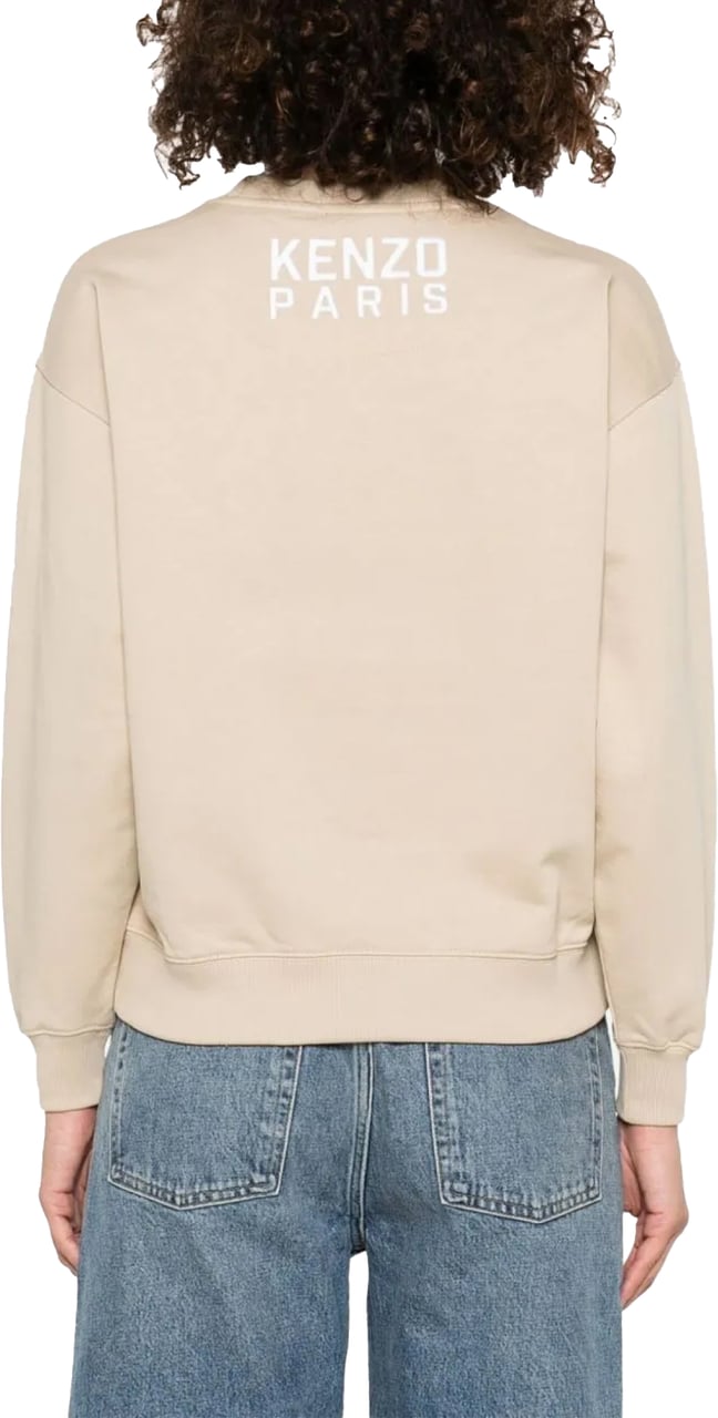 Kenzo Happy Tiger Logo Sweatshirt Beige