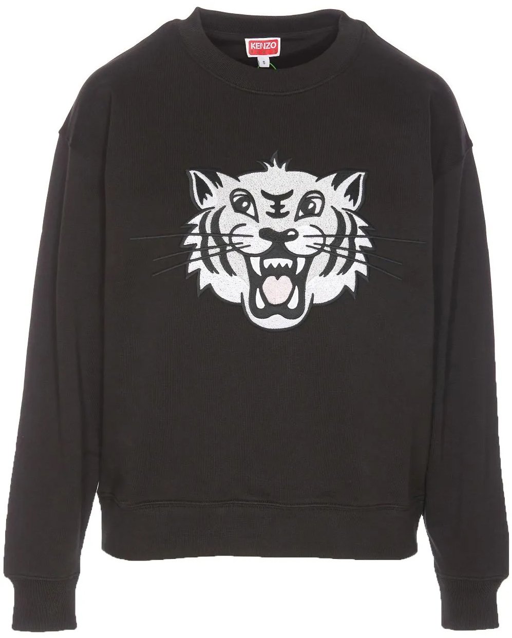 Kenzo Happy Tiger Logo Sweatshirt Zwart