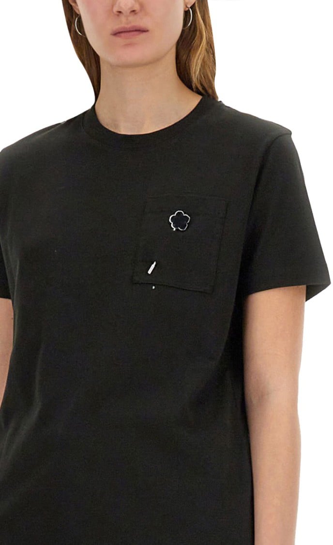 Kenzo "Boke Flower Pin" T-Shirt Zwart